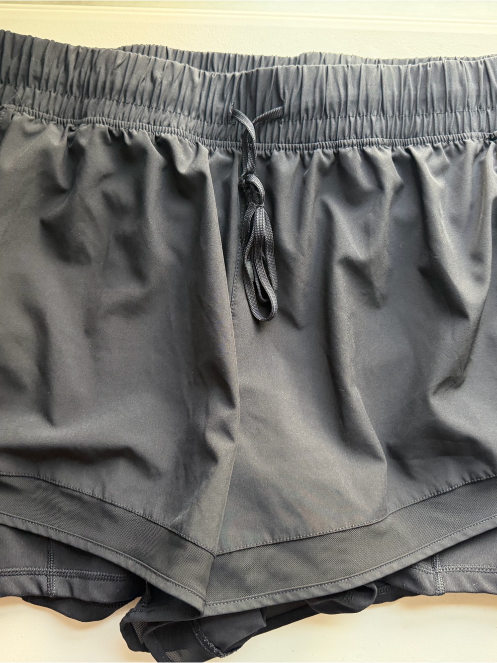 Yogalicious Black Lux Athletic Shorts with Built-In Liner